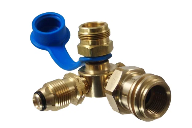 103603PKG – MB STURGIS Propane Adapter Fitting, Tank Connector Type 1 X #600 Propane Adapter X Combination Female POL...